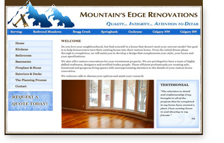 MOUNTAIN'S EDGE RENOVATIONS BRAGG CREEK