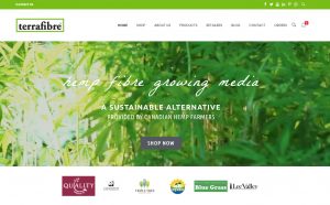 Terrafibre Hemp Products website