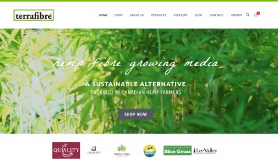 Terrafibre Hemp Products website