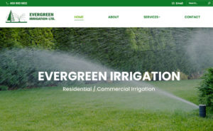 Evergreen Irrigation website