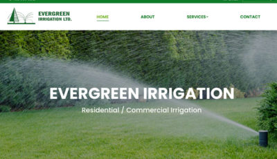 Evergreen Irrigation website