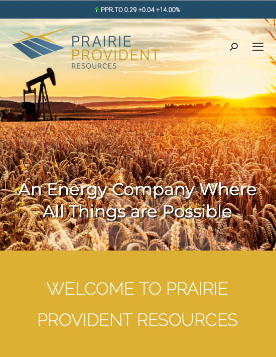 Prairie Provident website